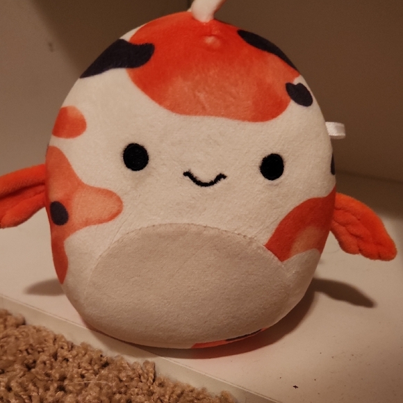 Squishmallows Other - Squishmellow Cute Small Orange and White Koi Fish Plush Toy